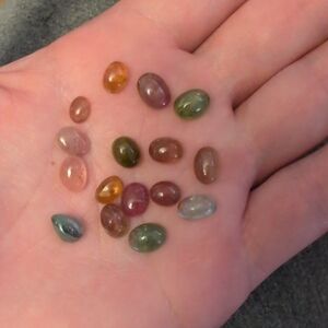 AVAILABLE multicolor Tourmaline Cabochons